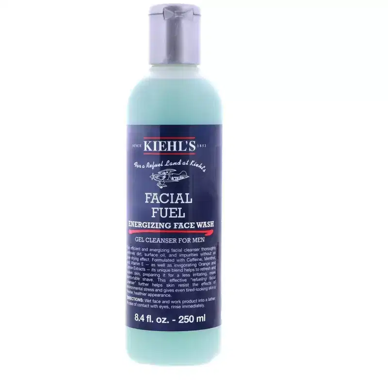 Kiehl's Facial Fuel Energizing Face Wash Gel Cleanser for Men, 8.4 oz
