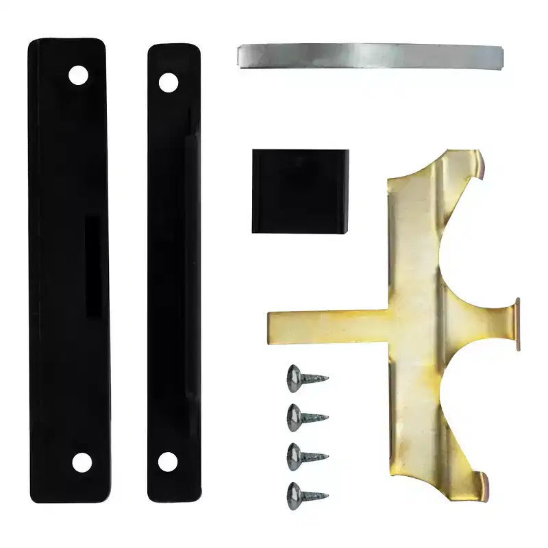 Brixwell Patio Screen Door Handle, Nylon Construction, 3-1/2 Center to Center, Surface Mount, Black Finish
