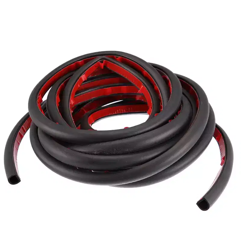 Unique Bargains 5m 16.4ft Universal Car Door D Shape Rubber Weather Waterproof Seal Strip