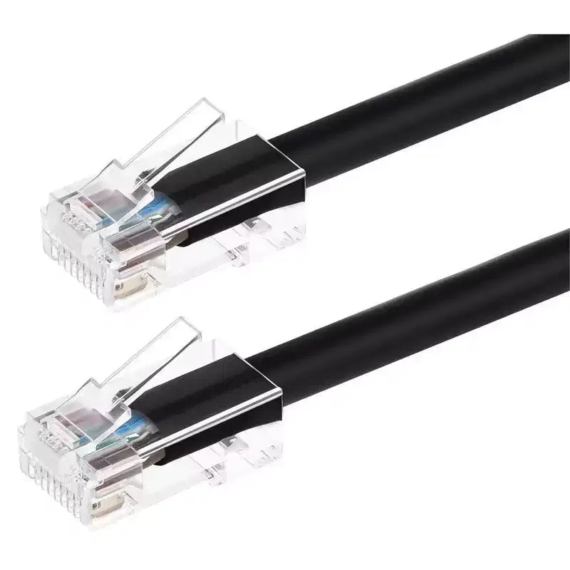 Monoprice Cat6 Ethernet Patch Cable - 1 Feet - Black | Network Internet Cord - RJ45, Stranded, 550Mhz, UTP, Pure Bare Copper Wire, 24AWG - Zeroboot