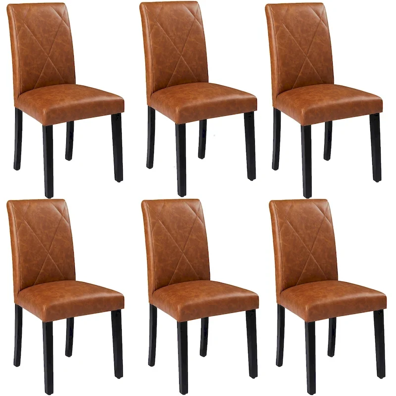 Javlergo Dining Chairs Set of 2/4/6, Upholstered Kitchen Chairs Dining Room Side Chair with Padded Seat Back