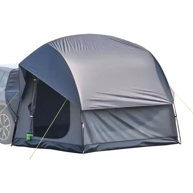 VEVOR SUV Tent for Camping, 8FT L x 8FT W, Waterproof PU2000mm Spacious Double Layer Design for 5-8 Person, SUV Camping Tent with Mesh Windows,Gray