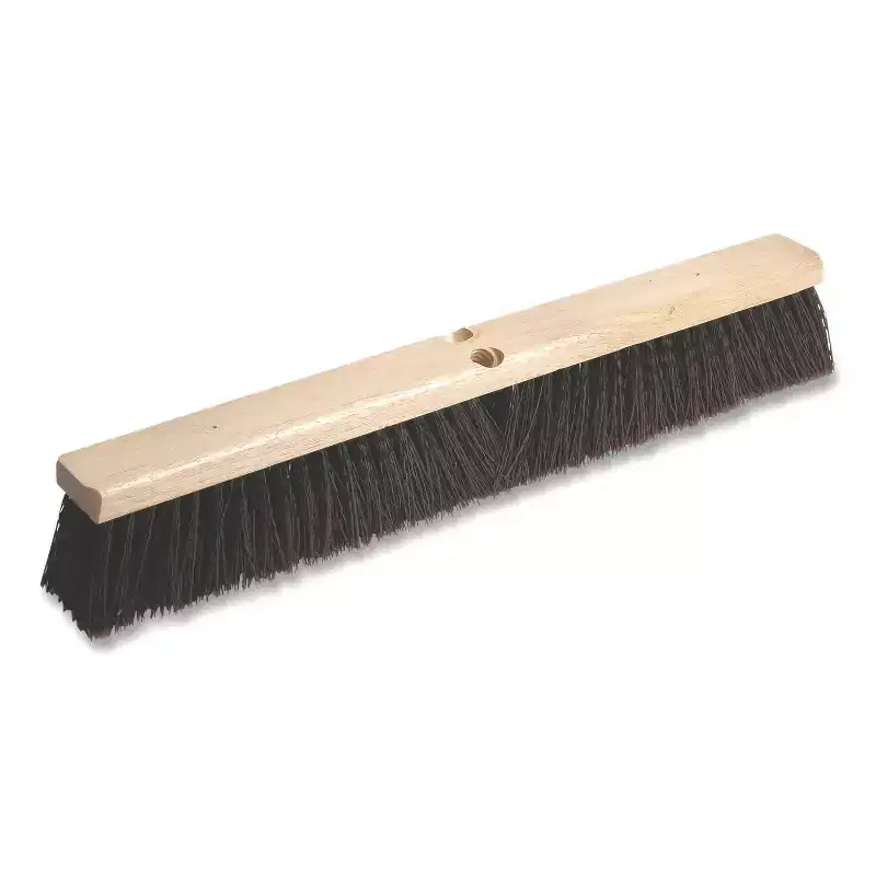 O'Dell Polypropylene Push Broom Head, 3 Maroon Bristles, 24 Brush