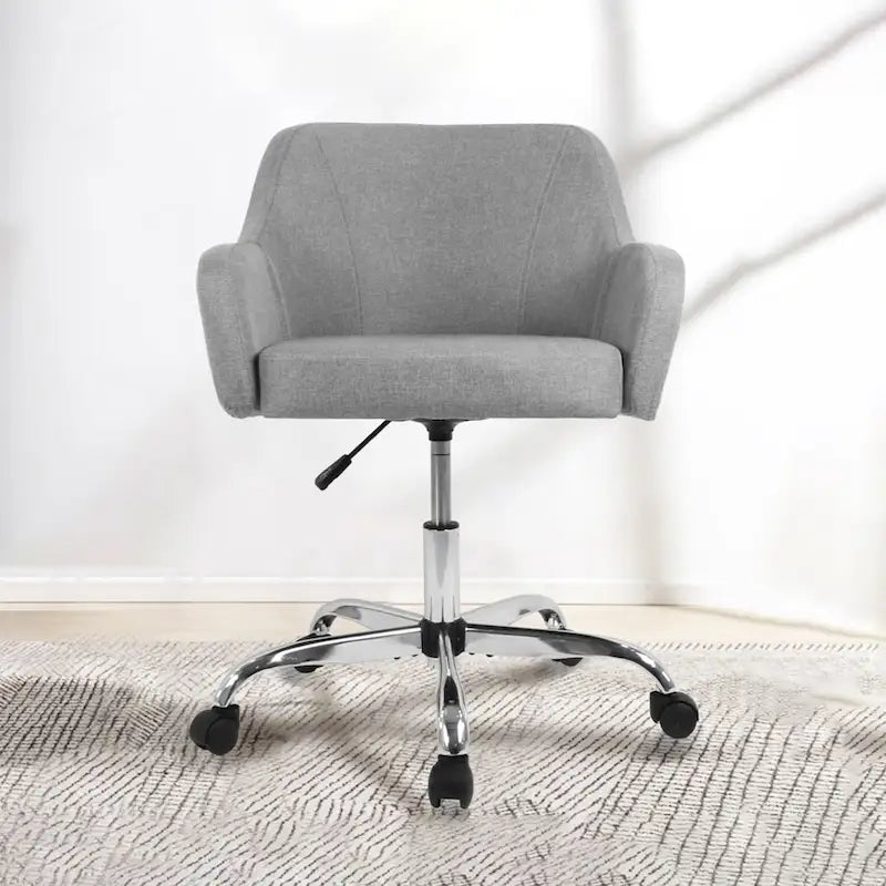 Modern Upholstered Home Office Swivel Desk Chair