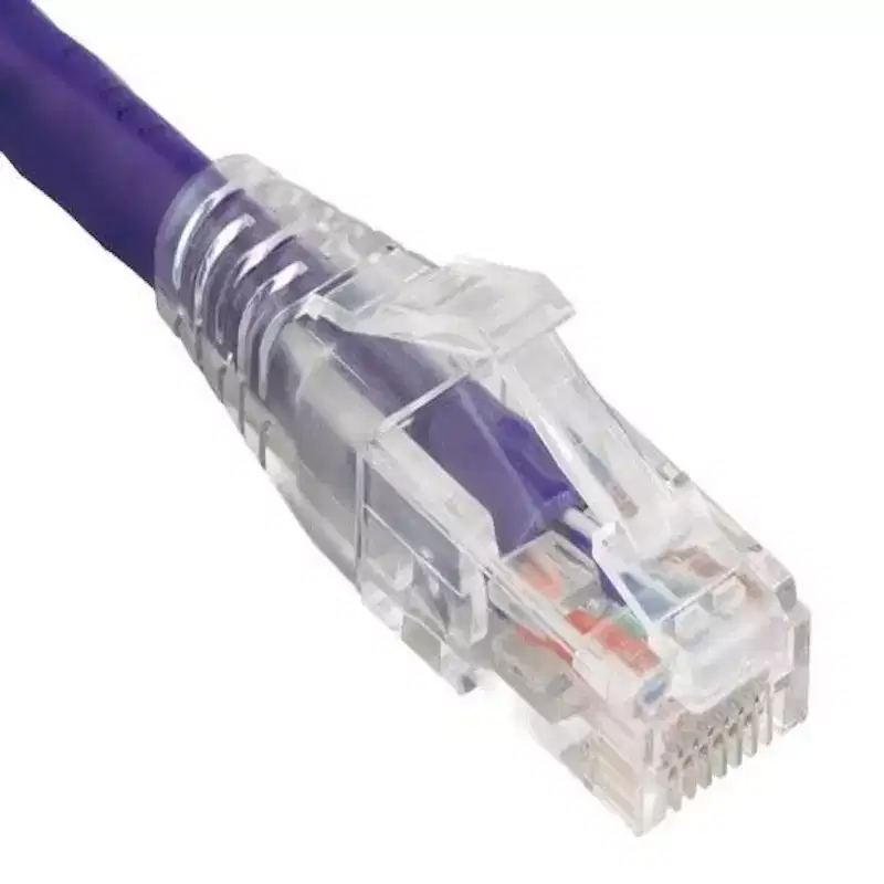 SANOXY Cables and Adapters; 2ft Cat6 550 MHz UTP Ethernet Network Patch Cable with Clear Snagless Boot, Purple