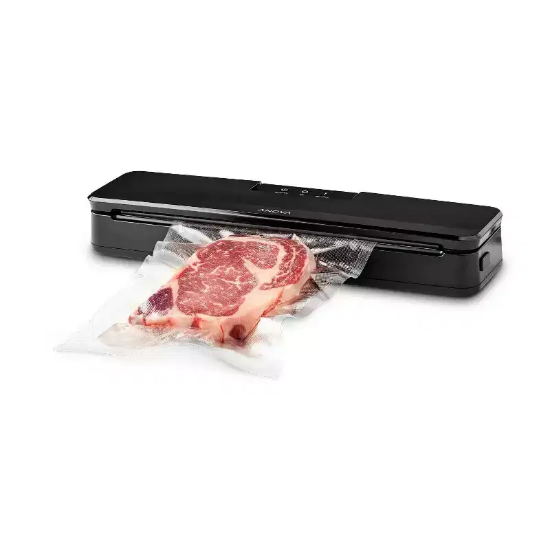 Anova Precision Vacuum Sealer: Stainless Steel Food Sealer Machine, Black, 2-Year Warranty, Spot Clean, Compact Design