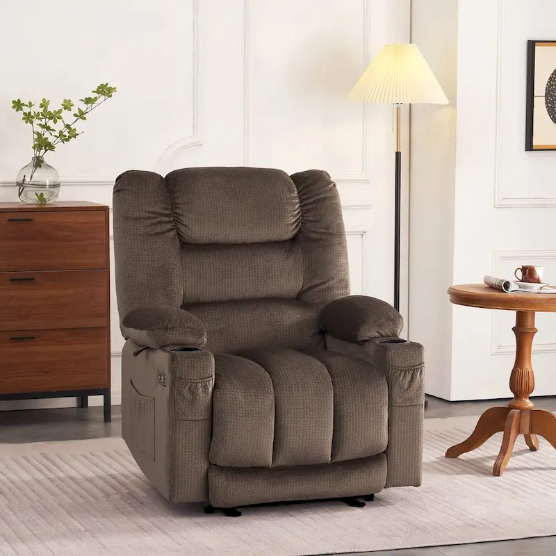 Electric Power Recliner Chair with Heat and Massage