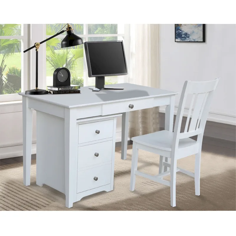 3-Piece Home Office Set �� File Cabinet, Desk & Chair | Multiple Finishes | 1-Person