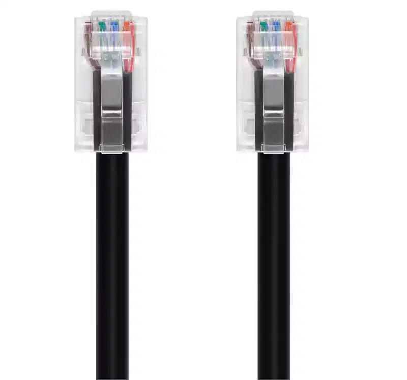 Monoprice Cat6A Patch Cable - 50 Feet - Black | 26AWG, 10G, Bare Copper Conductor, Gold Plated Copper Connector, RJ45, Non-Booted Ethernet Cable