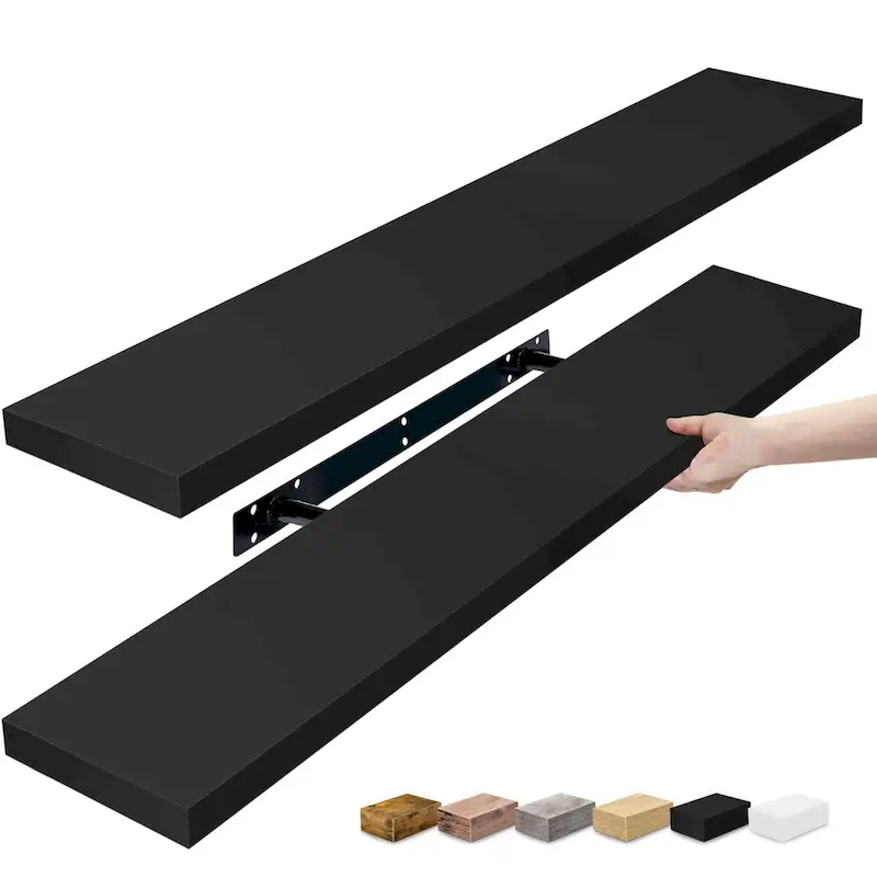 Sorbus Long Floating Shelves for Wall Set of 2 - 35L x 9W x 1.5H