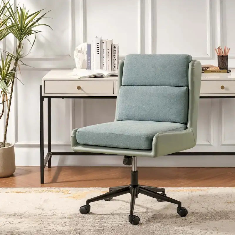 Siegfried Modern Swivel Tilting Office Chair with Removable Soft Upholstery by HULALA HOME