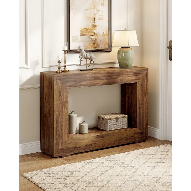 47 Inches Rustic Sofa Table for Entryway, Hallway and Living Room