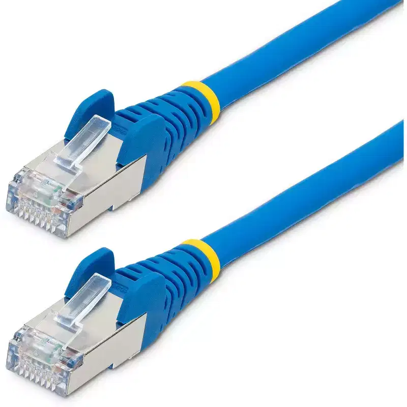 StarTech.com Cat6a 35ft Network Cable, Blue Low Smoke Zero Halogen (LSZH) 10Gbps S/FTP Snagless RJ-45 (NLBL35FCAT6APATCH)