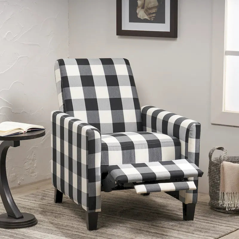 Foxhill Contemporary Push Back Recliner by Christopher Knight Home