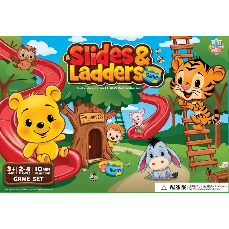 MasterPieces Winnie the Pooh - Slides & Ladders Family Board Game for Kids