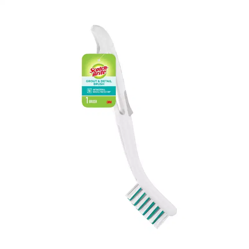 Scotch-Brite Grout Brush: Multi-Surface Cleaning Tool, Reusable Household Accessory