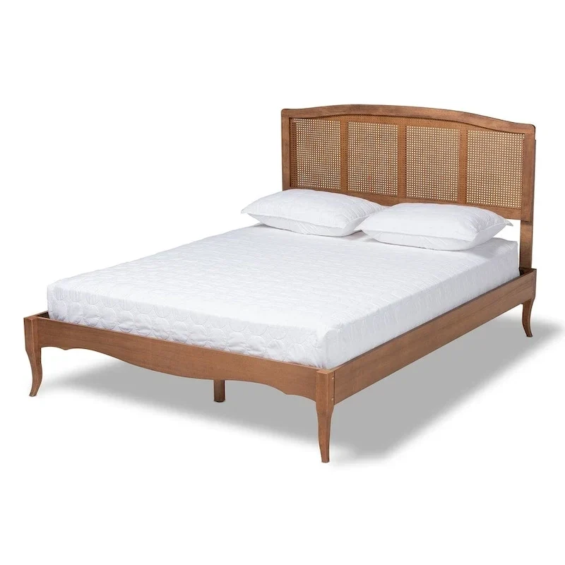 Carson Carrington Banga Wood and Synthetic Rattan Platform Bed