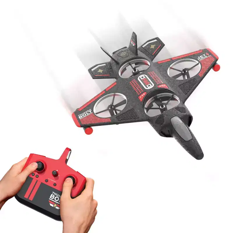 FAO Schwarz Thunderbolt Jet X2 Drone: Beginner Remote Control with Rechargeable Battery for Indoor & Outdoor Use