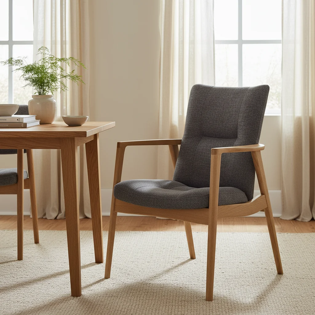 Minimalist Solid Oak Dining Chair
