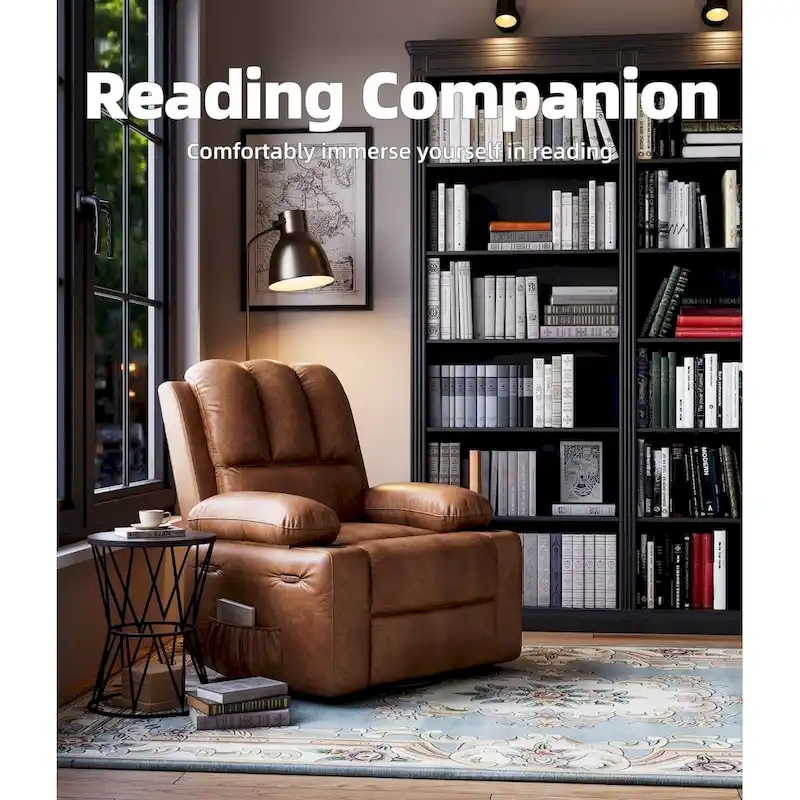 360 Swivel Oversized Recliner Chairs with Heat and Massage