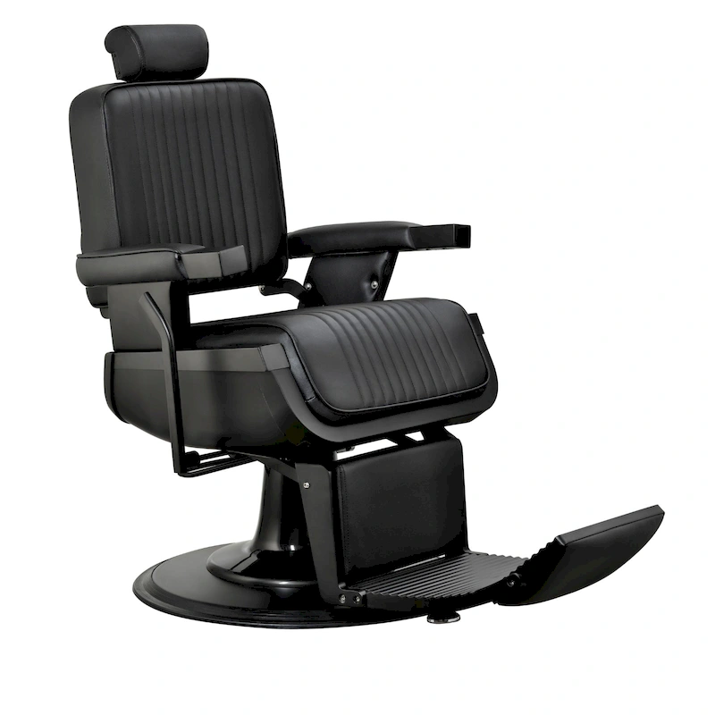 JAXSON Heavy Duty Barber Chair Reclining Hydraulic Barbershop Chair, Black Frame