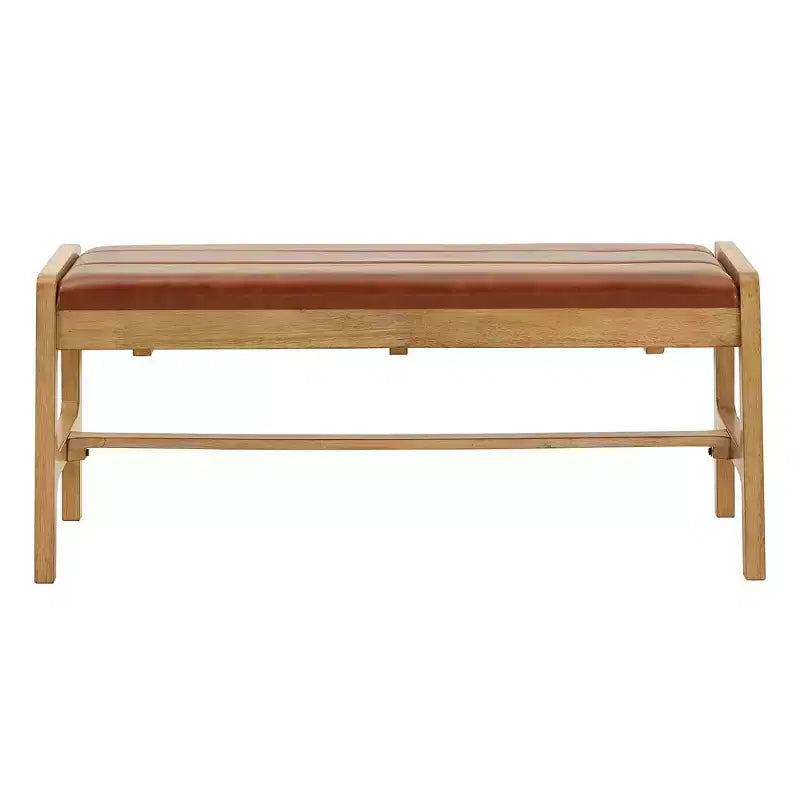 Modern Scandinavian Wood Finish Bench