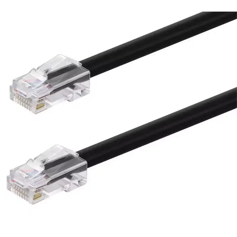 Monoprice Cat6A Patch Cable - 50 Feet - Black | 26AWG, 10G, Bare Copper Conductor, Gold Plated Copper Connector, RJ45, Non-Booted Ethernet Cable