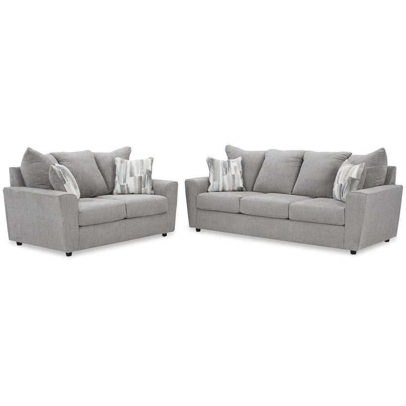 Signature Design by Ashley Stairatt Gray 2-Piece Upholstery Package - 86 W x 38 D x 39 H
