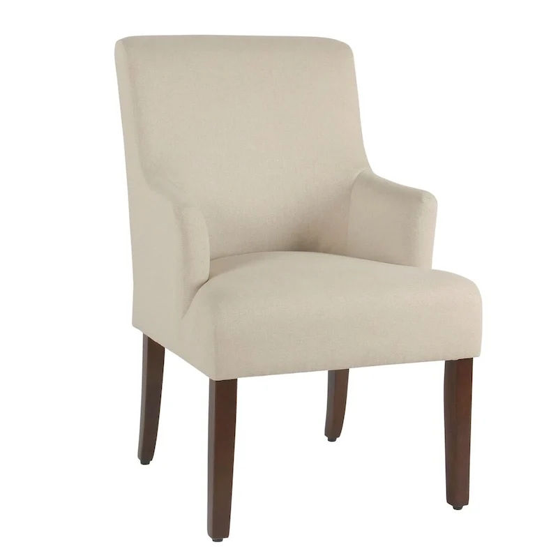 HomePop Meredith Anywhere Chair - Stain Resistant Cream Fabric