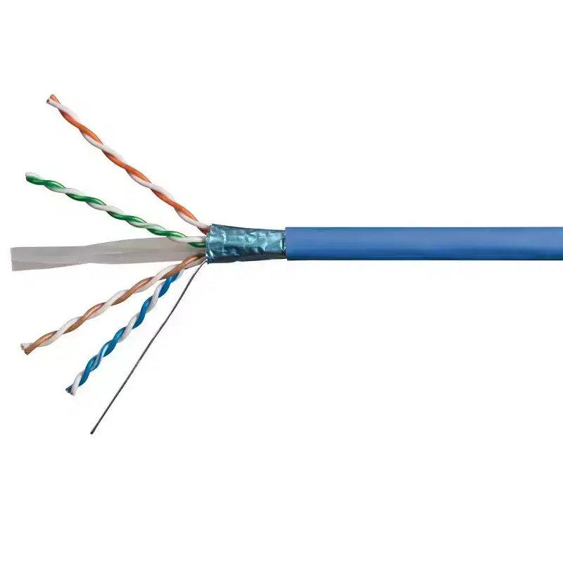 Monoprice Cat6A Ethernet Bulk Cable - 500 Feet - Blue, Solid, 550MHz, F/UTP, CMR, Riser Rated, Pure Bare Copper Wire, 10G, 23AWG, RoHS (UL) (TAA)