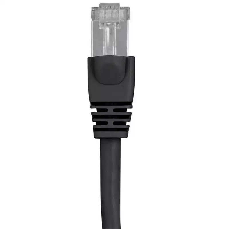 Monoprice Cat6A Ethernet Patch Cable - 20 Feet - Black | Network Internet Cord - RJ45, 550Mhz, STP, Pure Bare Copper Wire, 10G, 26AWG