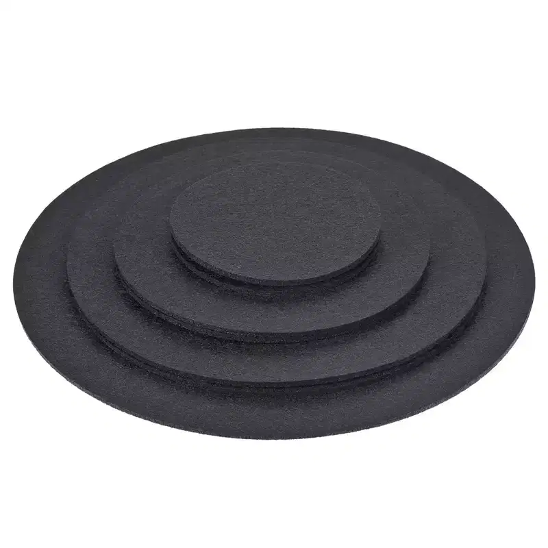 Unique Bargains Reversible Absorbent Waterproof Round Felt Plant Coasters Pad Mats 4 6 8 10 Inch 8 in 1 Set