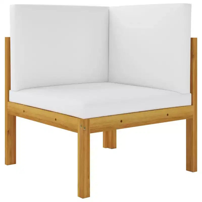 vidaXL Patio Lounge Set Outdoor Sectional Sofa with Cushions Solid Acacia Wood