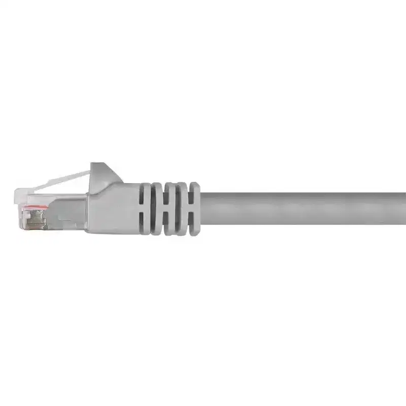Monoprice Cat6 Ethernet Patch Cable - 7 Feet - Gray | Network Internet Cord - RJ45, Stranded, 550Mhz, UTP, Pure Bare Copper Wire, 24AWG