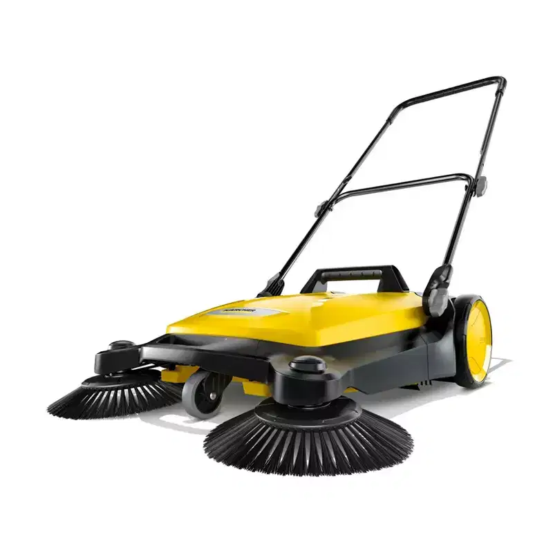 Karcher S 4 Twin Outdoor Broom, Manual Push Sweeper, Heavy Duty