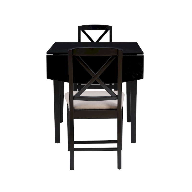 Piedmonth Rustic 3-Piece Drop Leaf Dining Set
