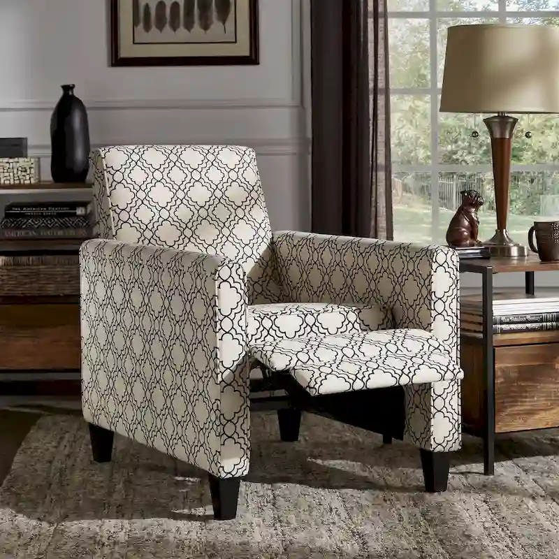 Fabric Push Back Recliner