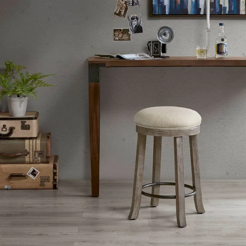 INK+IVY Oaktown Swivel Counter Stool
