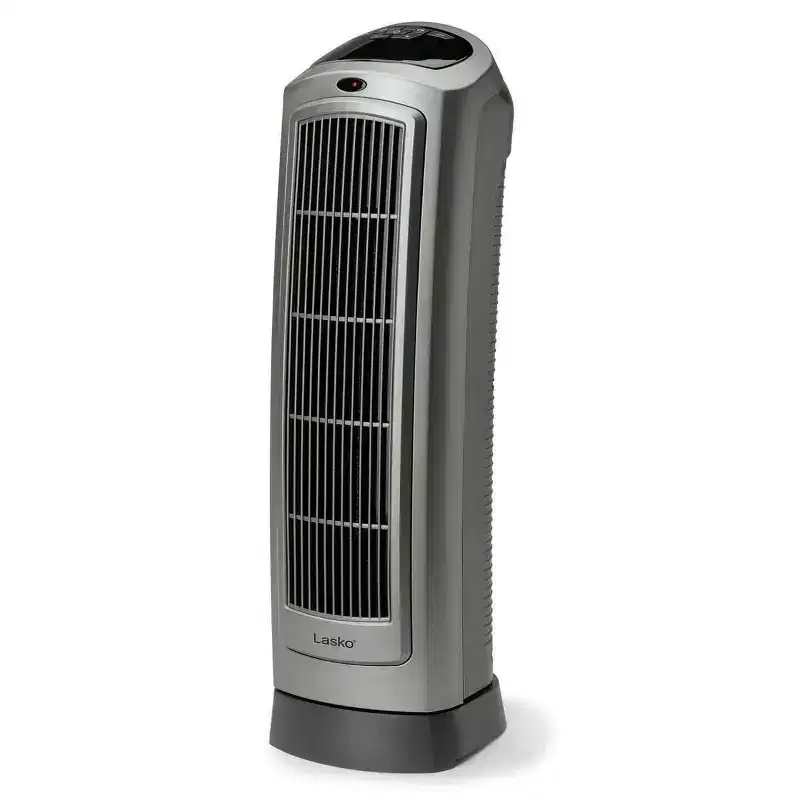 Lasko 1500W Portable Oscillating Ceramic Heater Tower w/ Digital Display, 2 Pack