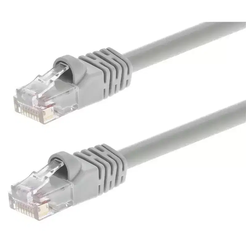 Monoprice Cat5e Ethernet Patch Cable - 100 Feet - Gray | Network Internet Cord - RJ45, Stranded, 350Mhz, UTP, Pure Bare Copper Wire, 24AWG