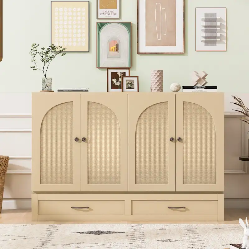 Full Size Murphy Bed with Storage Drawers and USB Charging
