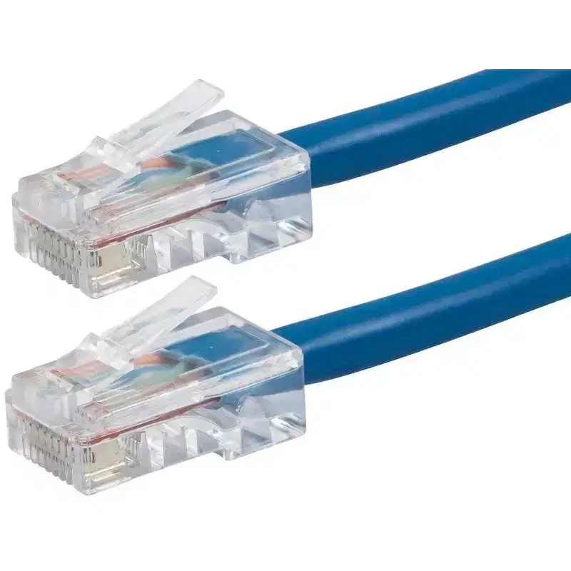 Monoprice Cat5e Ethernet Patch Cable - 0.5 Feet - Blue | Network Internet Cord - RJ45, Stranded, 350Mhz, UTP, Pure Bare Copper Wire, 24AWG - Zeroboot