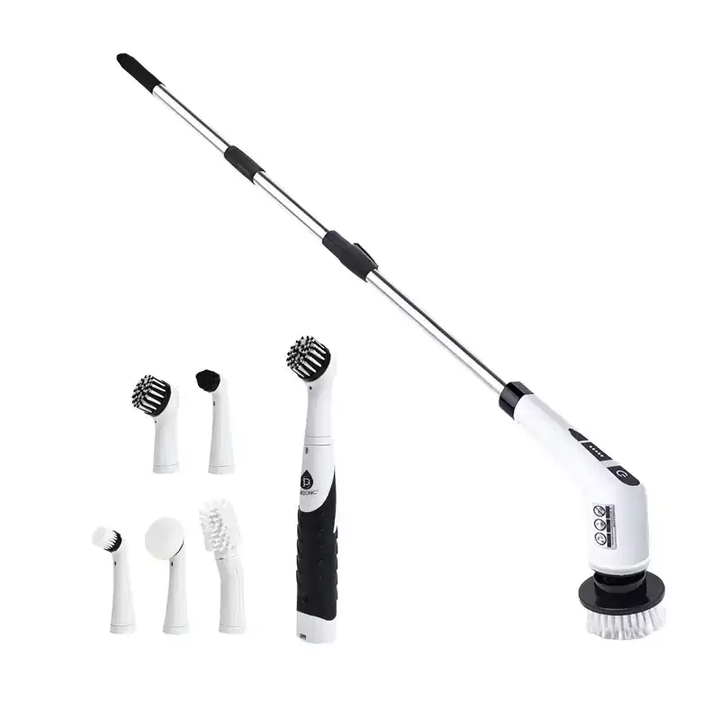 Pursonic Cordless Cleaning Power Bundle  Includes Rechargeable Power Scrubber Brush with 7 Heads + Cordless Scrubber Cleaning Brush with 5 Heads