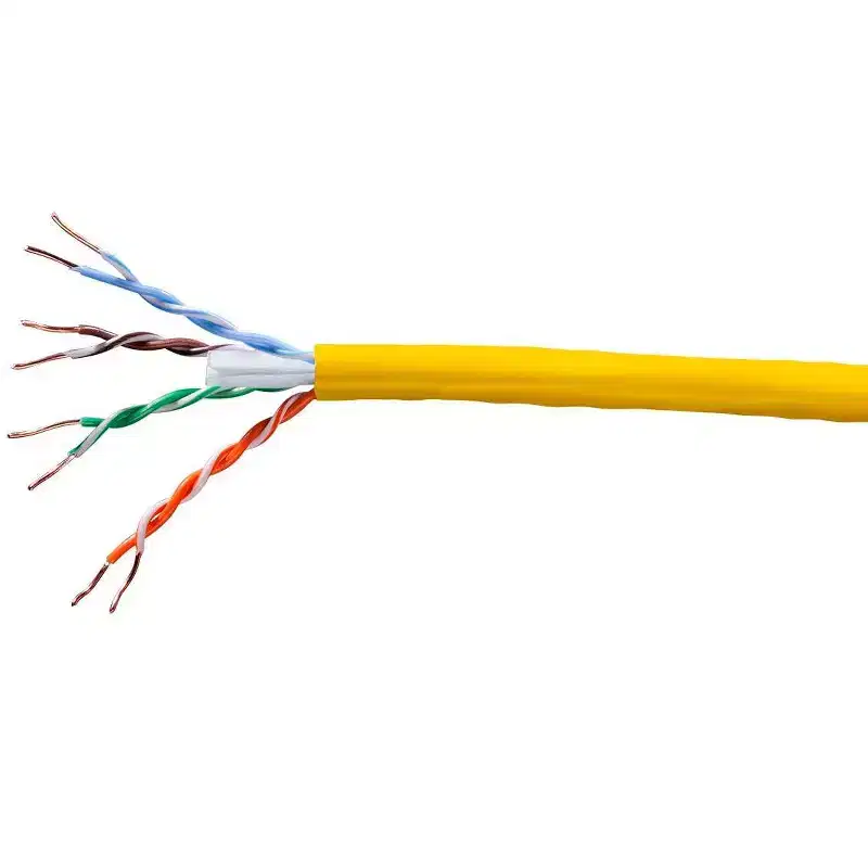 Monoprice Cat6 Ethernet Bulk Cable - 1000 Feet - Yellow | Network Internet Cord - Solid, 550Mhz, UTP, CMP, Plenum, Pure Bare Copper Wire, 23AWG, No