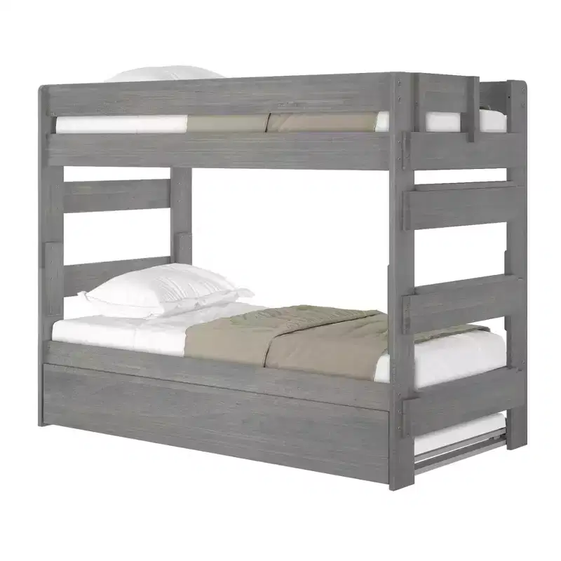 Plank+Beam Solid Wood Farmhouse Twin over Twin Bunk Bed Bed with Trundle
