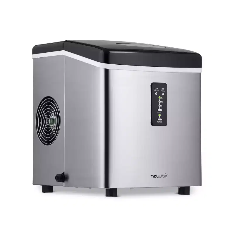 Newair 28 lbs. Mini Ice Maker Countertop, Portable Bullet Ice Machine with Scoop