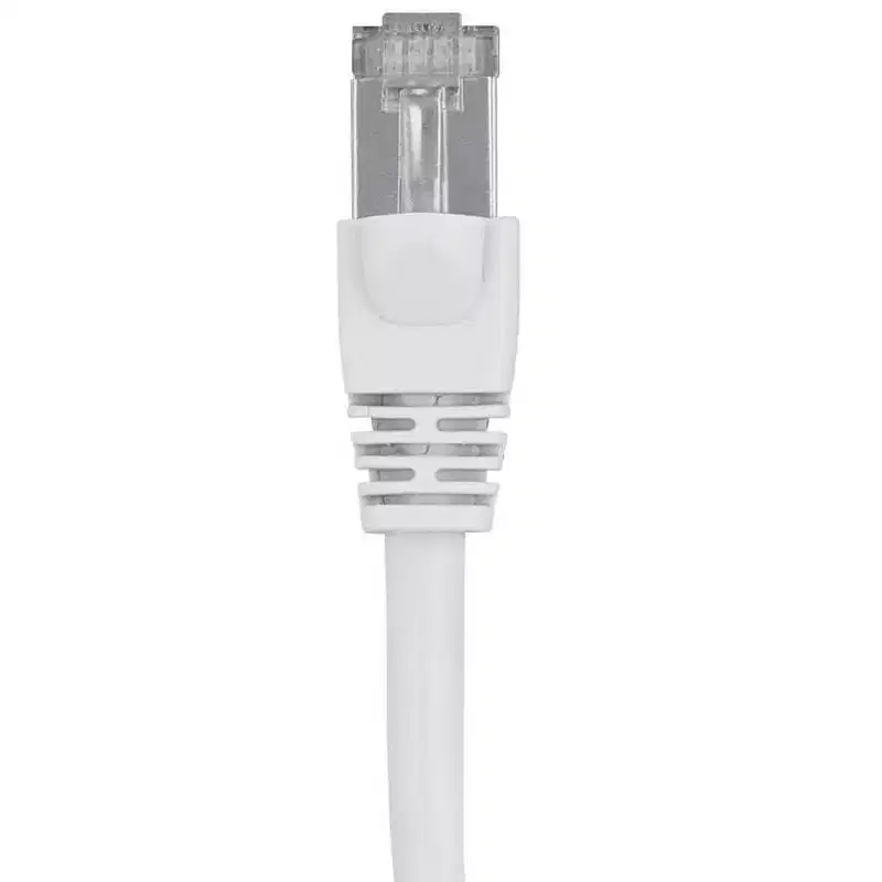 Monoprice Cat6A Ethernet Patch Cable - 20 Feet - White | Network Internet Cord - RJ45, 550Mhz, STP, Pure Bare Copper Wire, 10G, 26AWG
