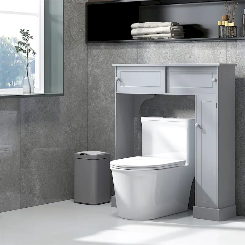 Over-the-Toilet Storage Cabinet with Adjustable Shelves