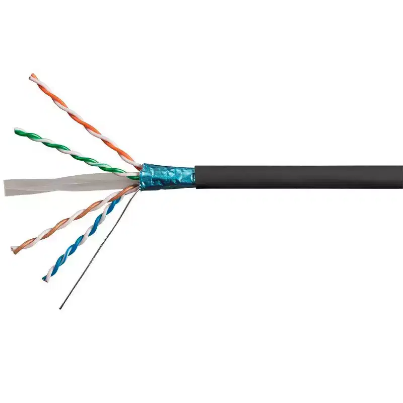 Monoprice Cat6 Ethernet Bulk Cable - Network Internet Cord - Solid, 550Mhz, STP, CMR, Pure Bare Copper Wire, 23AWG, No Logo, 1000ft, Black