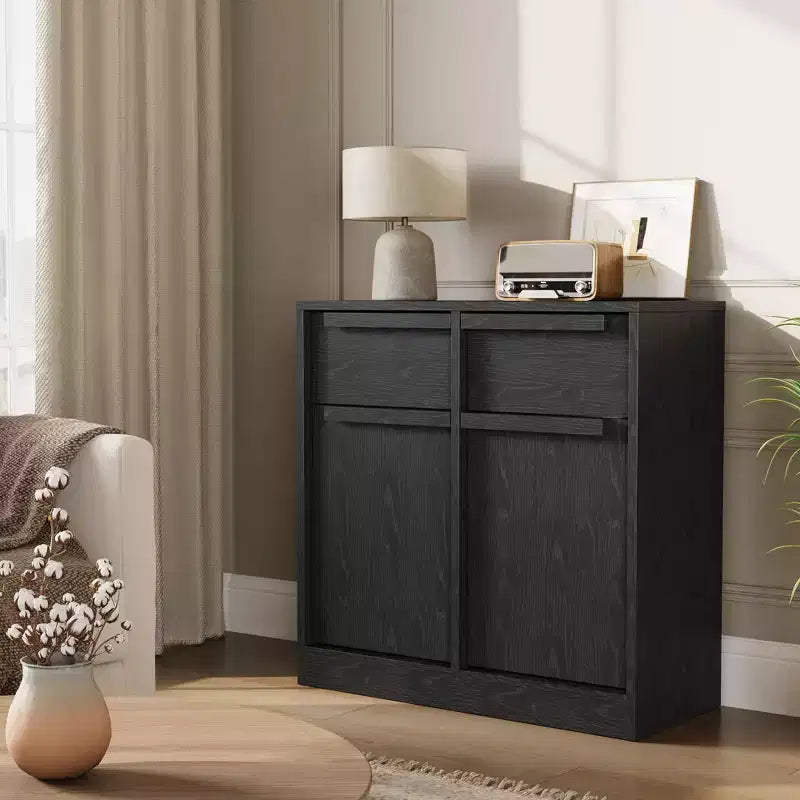 Sideboard Buffet Cabinet with 4 Drawers, 62.4 Large Coffee Cabinet with Storage, Modern Storage Buffet Table for Kitchen Dining Room, Living Room